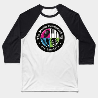 Official Music Conservatory Merchandise Black Logo Baseball T-Shirt